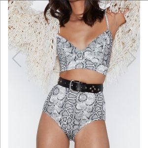 Snake skin two piece set